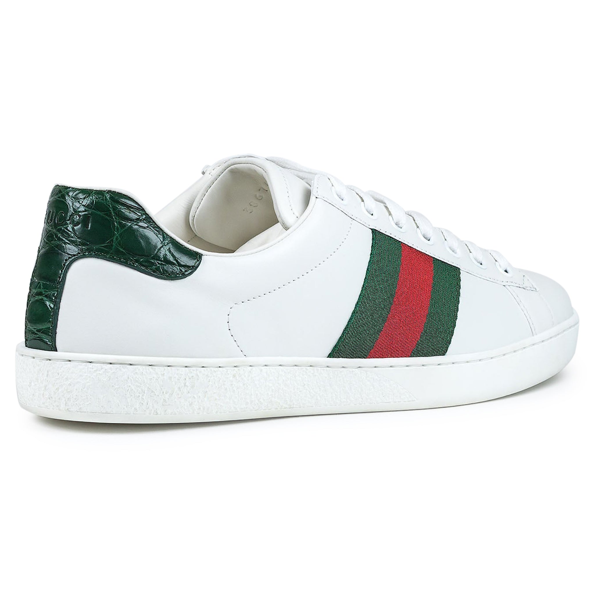 Gucci Ace Embroidered Green White – Crepslocker