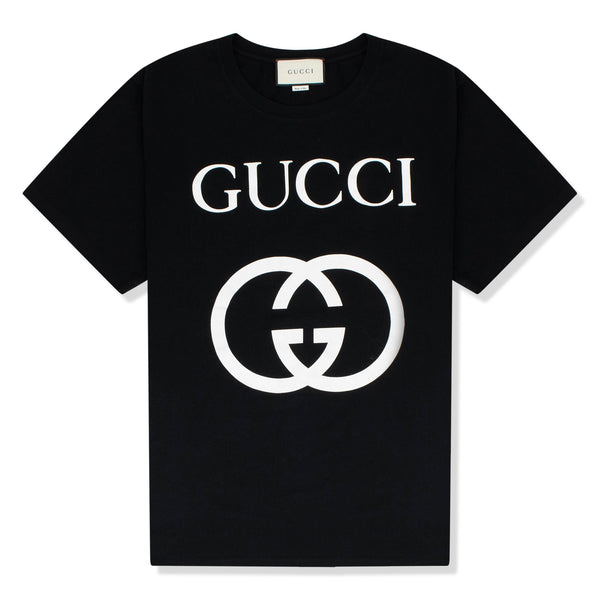 vandfald lidenskab Wrap Gucci GG Interlocking Black T Shirt – Crepslocker