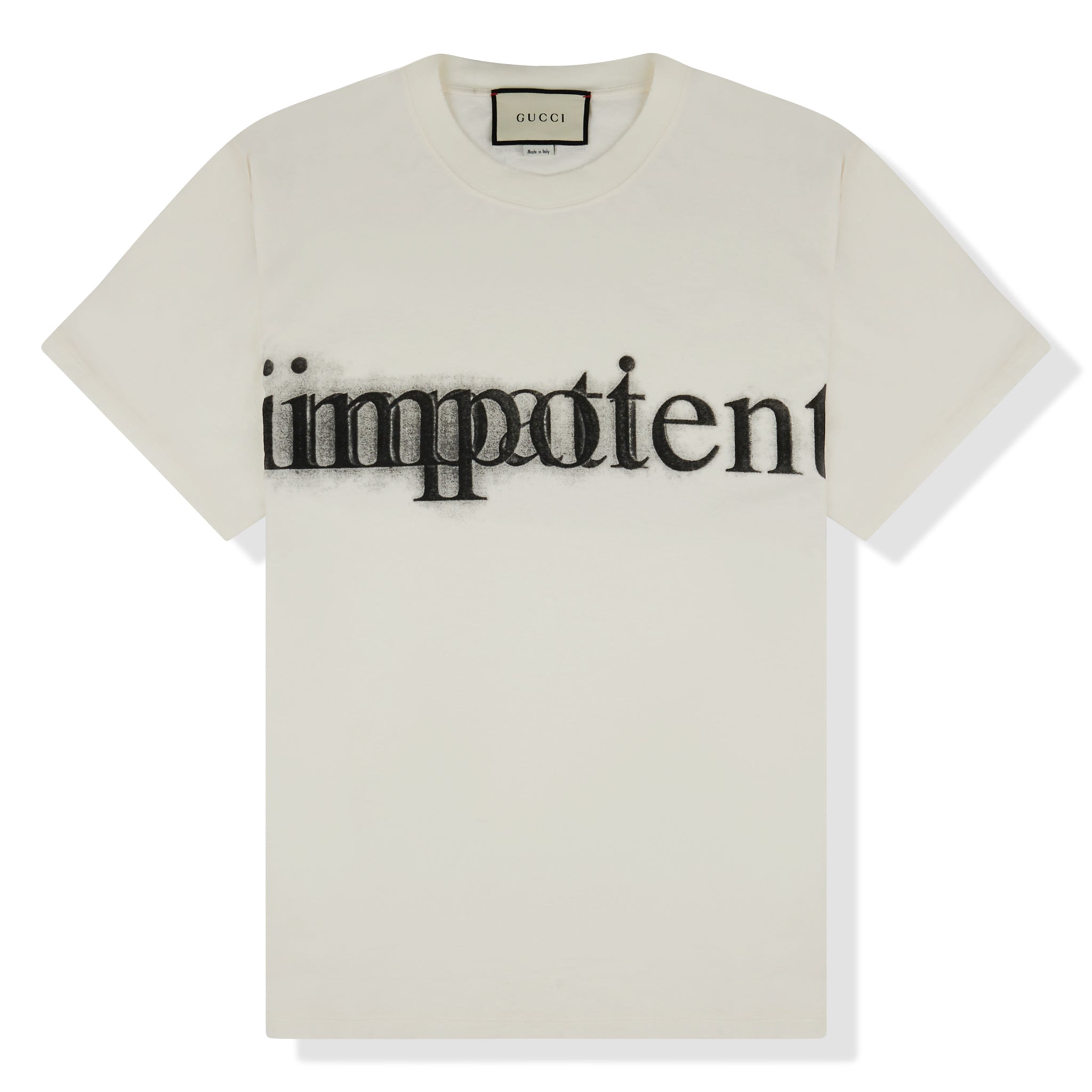 Gucci Impotent Impatient Cream T Shirt – Crepslocker