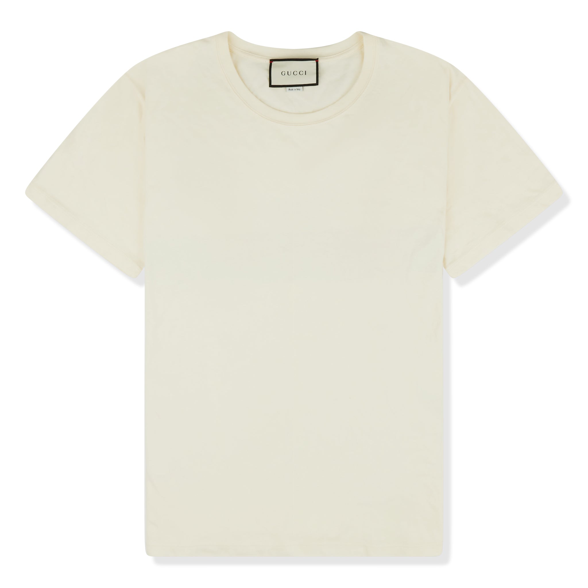 Gucci Shoulder Logo Cream T Shirt | Crepslocker