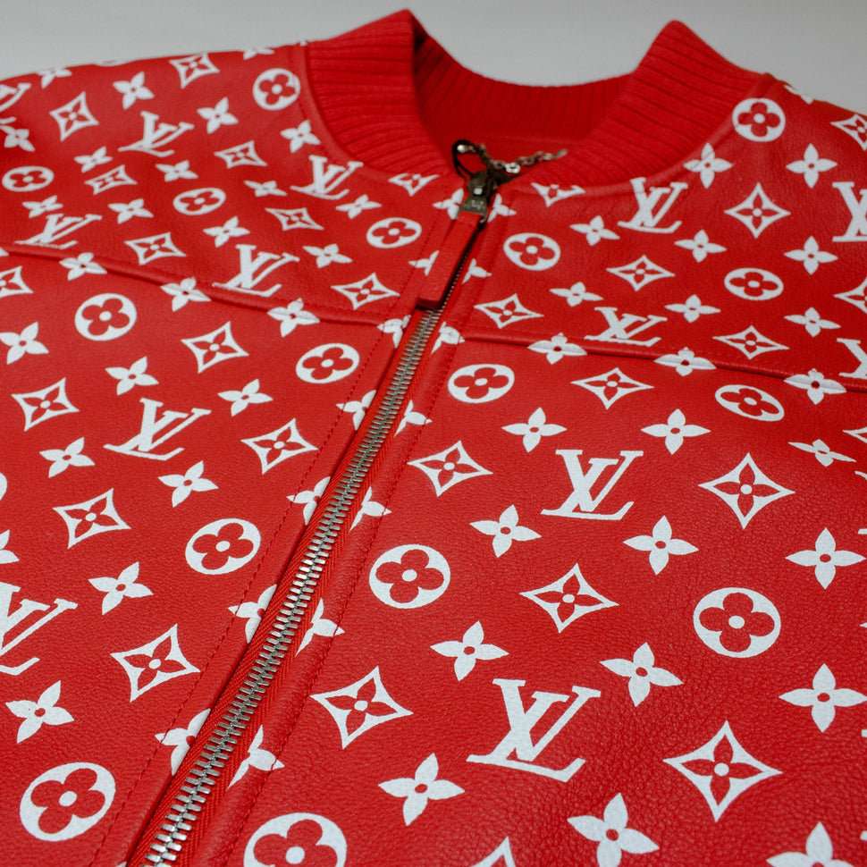 Supreme x Louis Vuitton Leather Blouson Red Monogram Jacket – Cheap  Hotelomega Jordan outlet