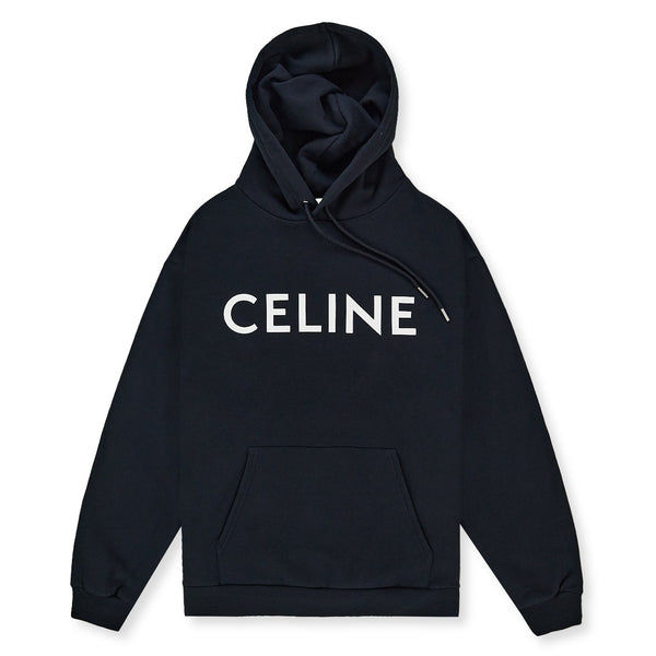 Celine Front Logo Black Hoodie – Crepslocker