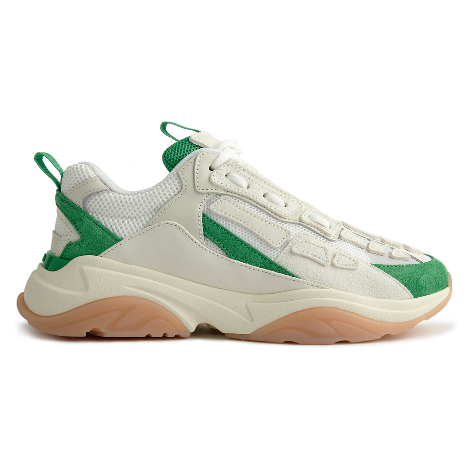 Amiri Bone Runner White Green Sneakers | Crepslocker