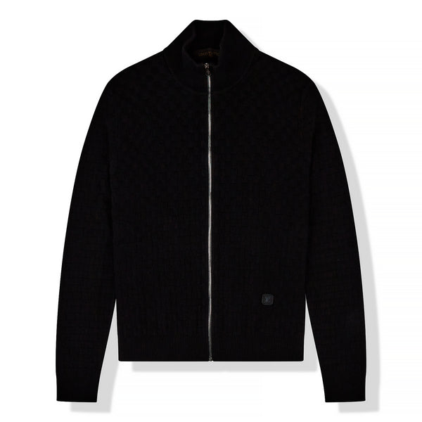 Damier Signature Zip-Through Cardigan - Men - Ready-to-Wear