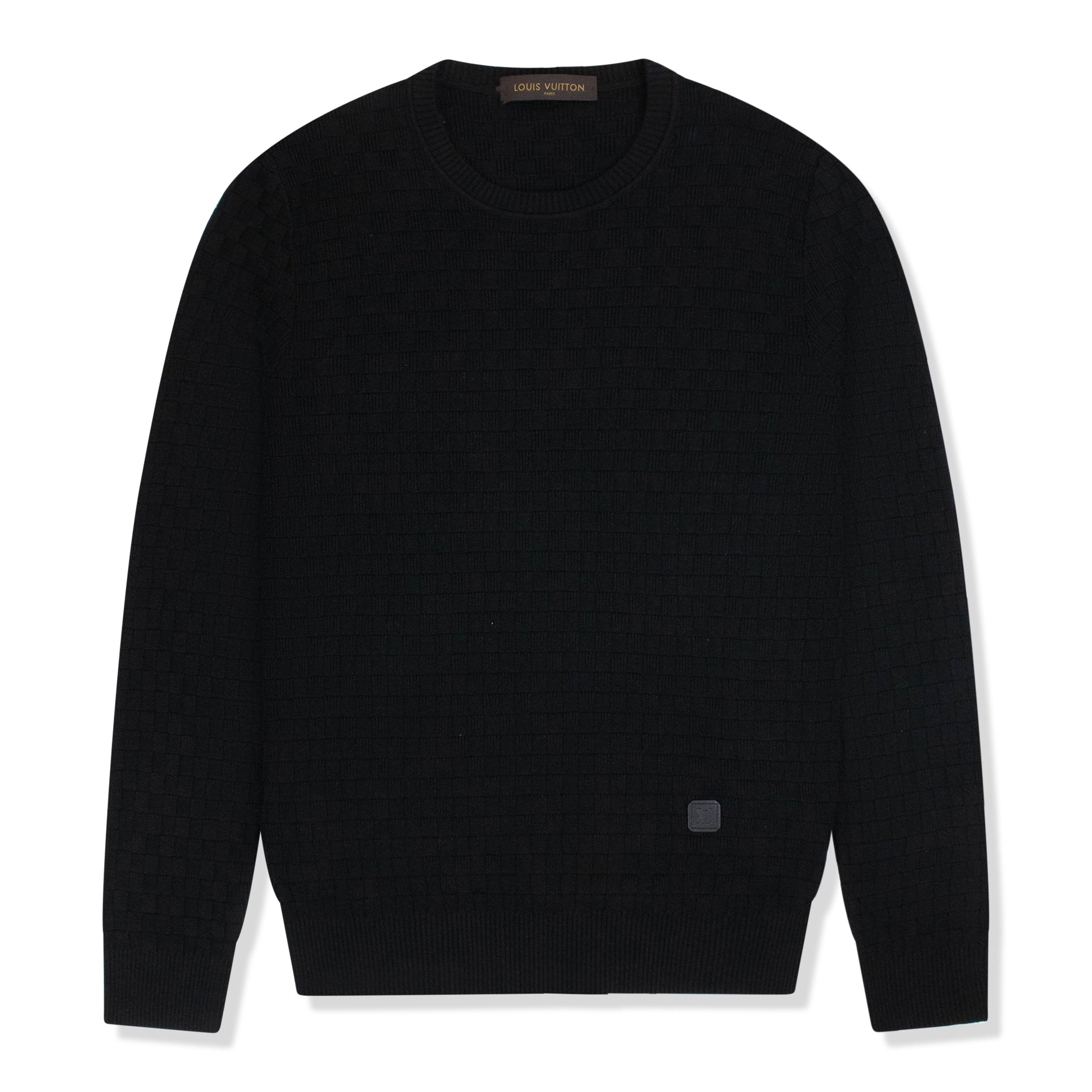 Louis Vuitton Damier Print Crew Neck Black, Cheap Hotelomega Jordan outlet