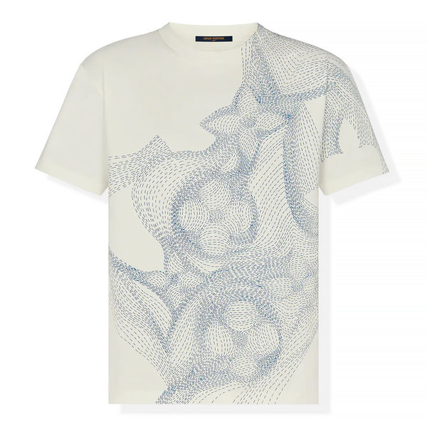 Louis Vuitton White Multicolor Flower Logo T-Shirt – Savonches