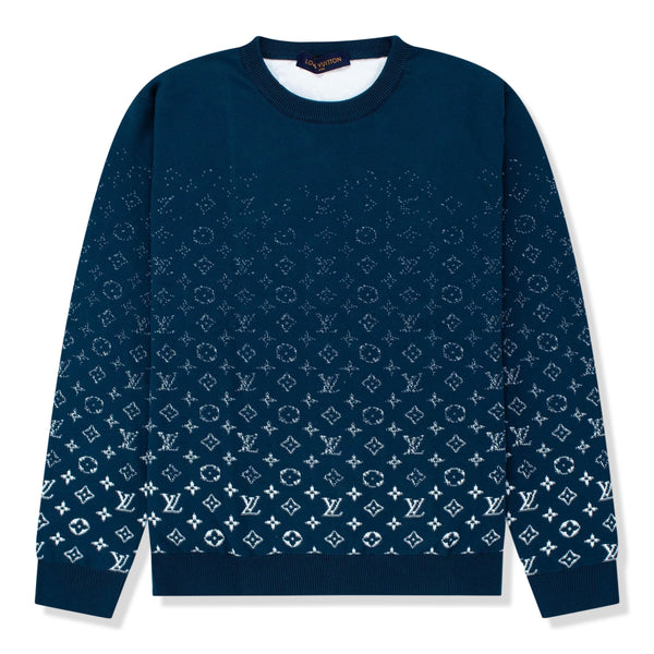 louis vuitton blue knit sweater