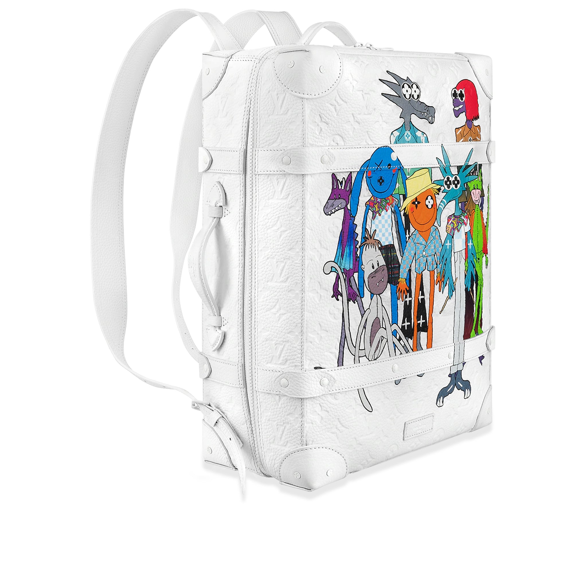 Louis Vuitton x Virgil Abloh White Soft Trunk Bag of Taurillion