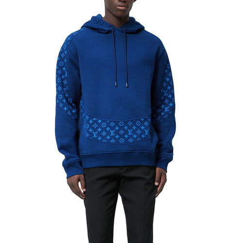 Louis Vuitton LV Monogram Gradient Blue Hoodie | Crepslocker