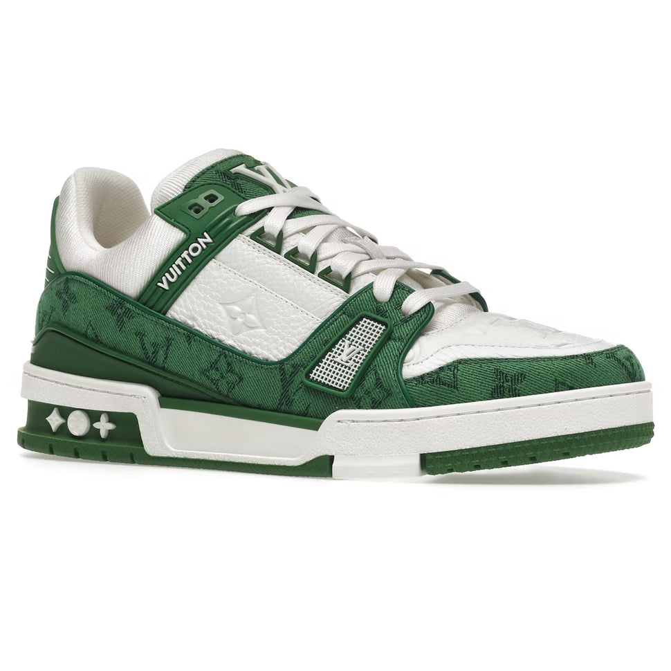 Louis Vuitton LV Monogram Green Denim Sneaker | Crepslocker