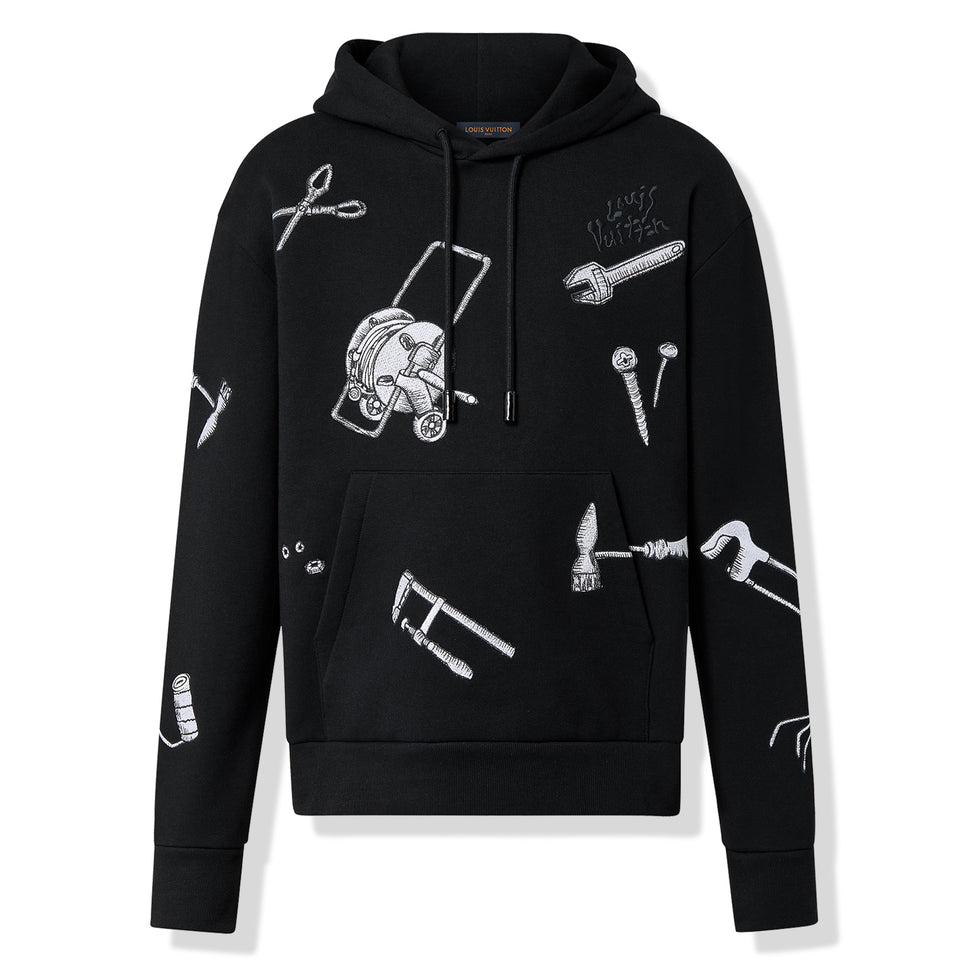 Louis Vuitton Printed Allover Hoodie, Multi, L