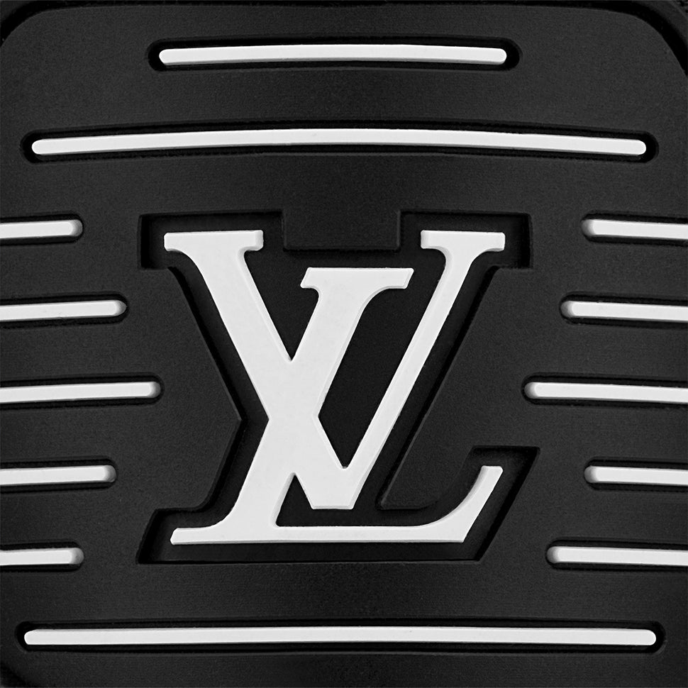 Louis Vuitton LV Trunk Reversible Leather Goods Bracelet Grey Monogram Canvas. Size 19