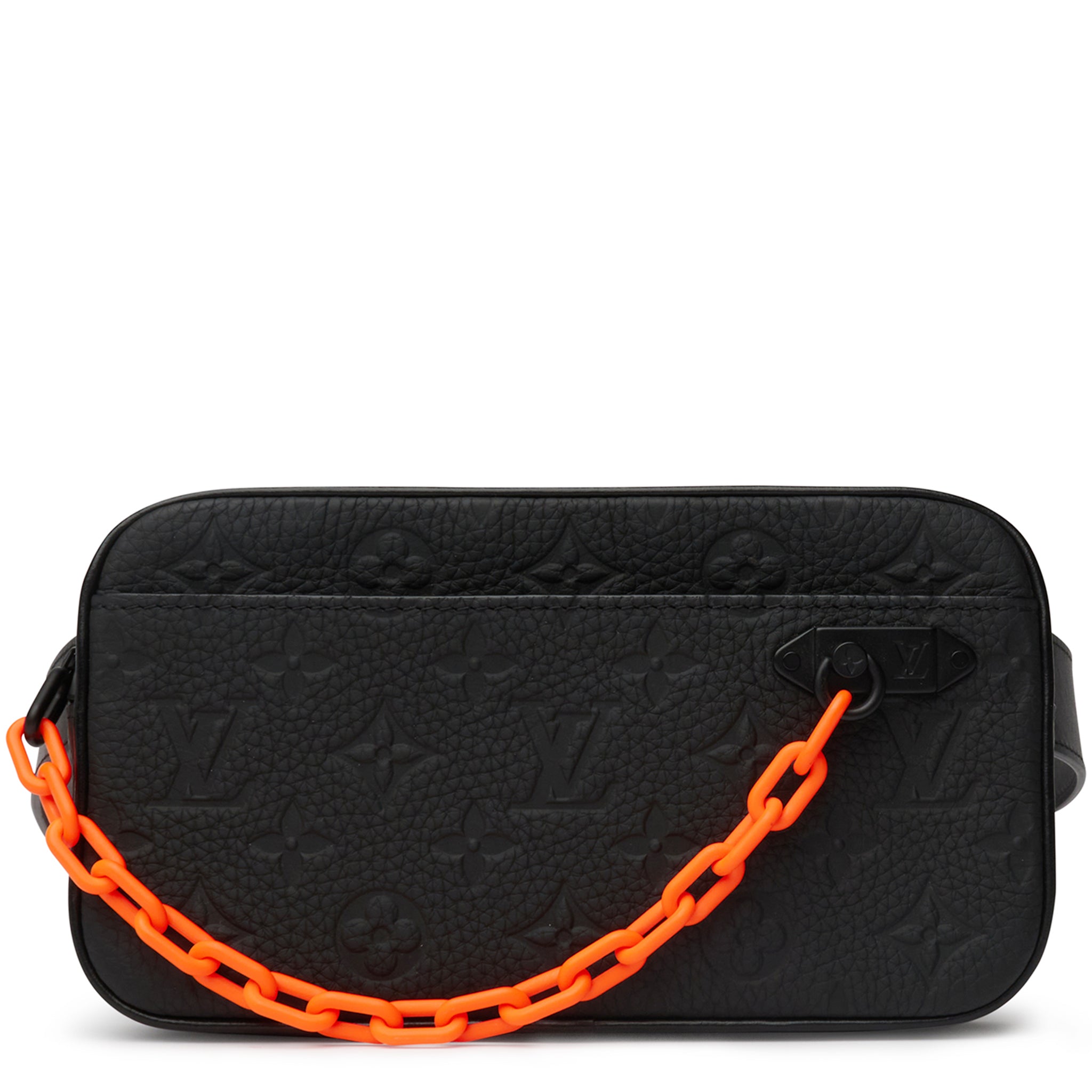 Louis Vuitton Pochette Cles Monogram Orange Black