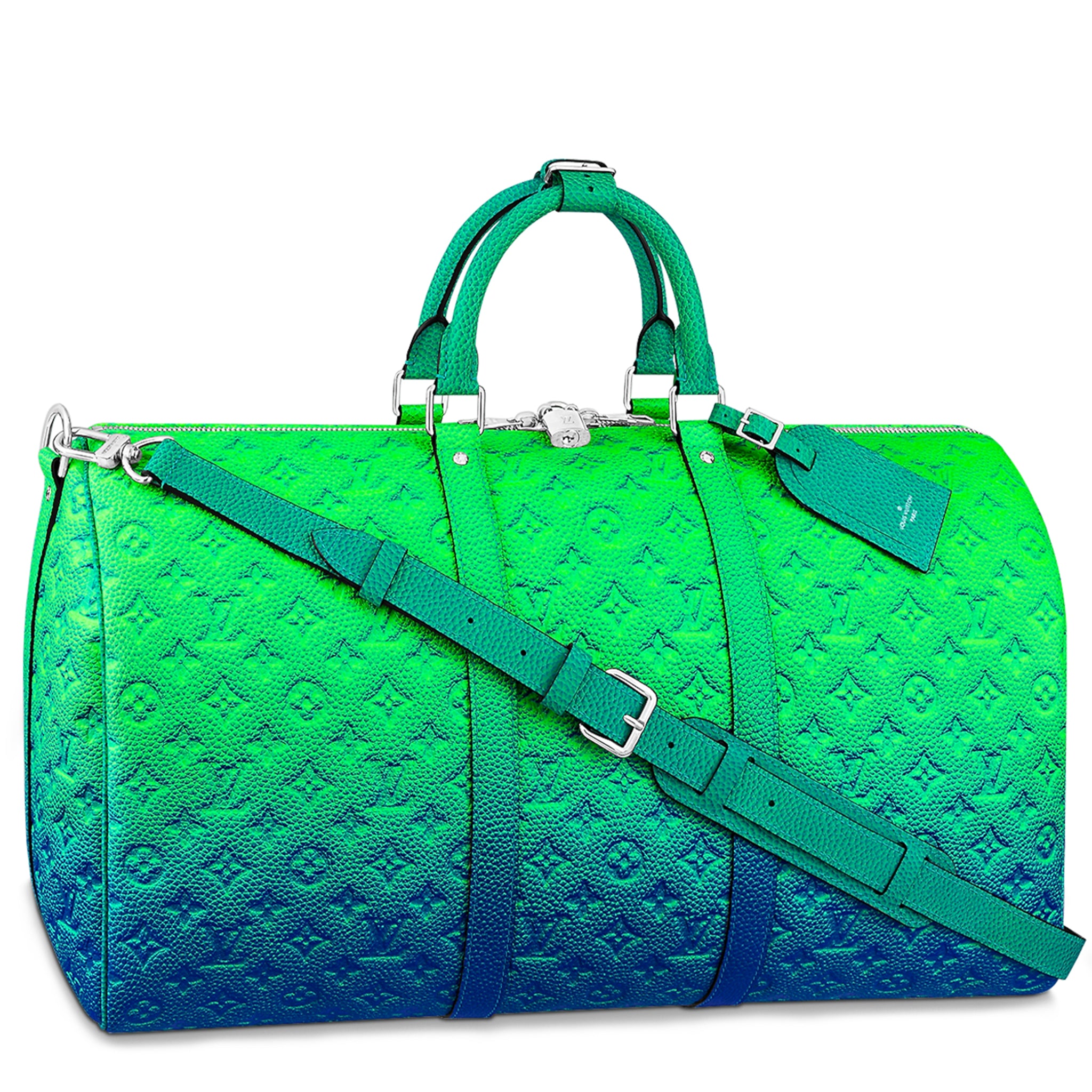 Louis Vuitton Monogram Illusion Keepall Bandouliere 50 - Blue