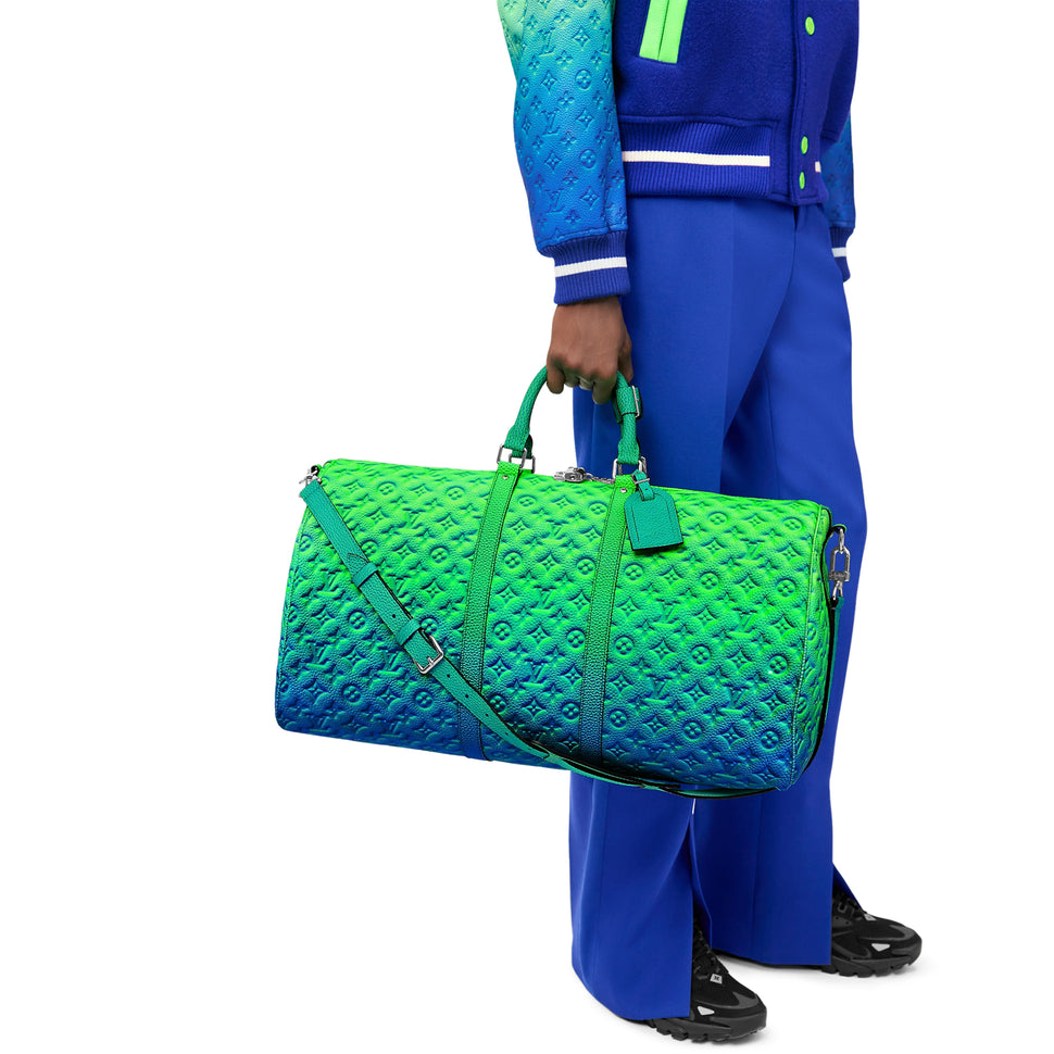 Louis Vuitton Keepall XS Taurillon Virgil Abloh Green Leather ref