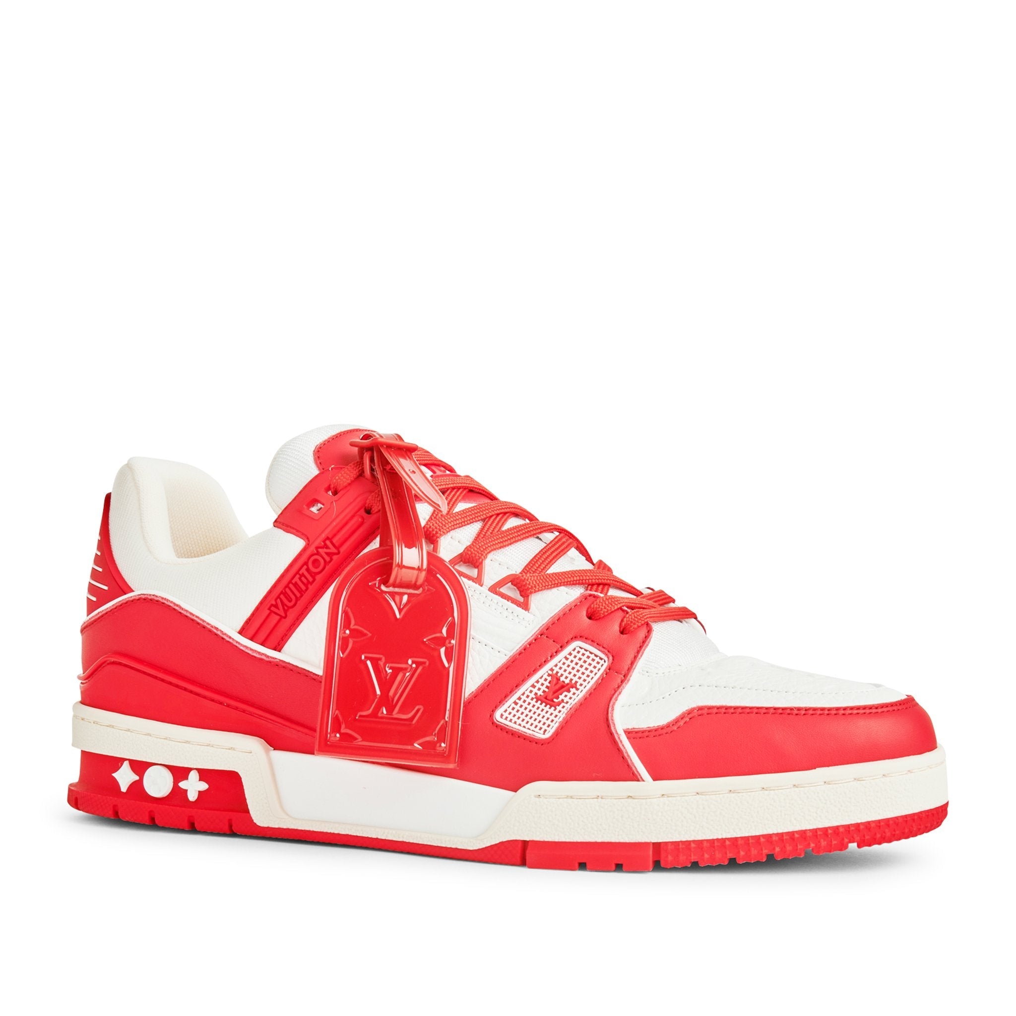 Louis Vuitton X Kanye West Laced Sneakers - Red