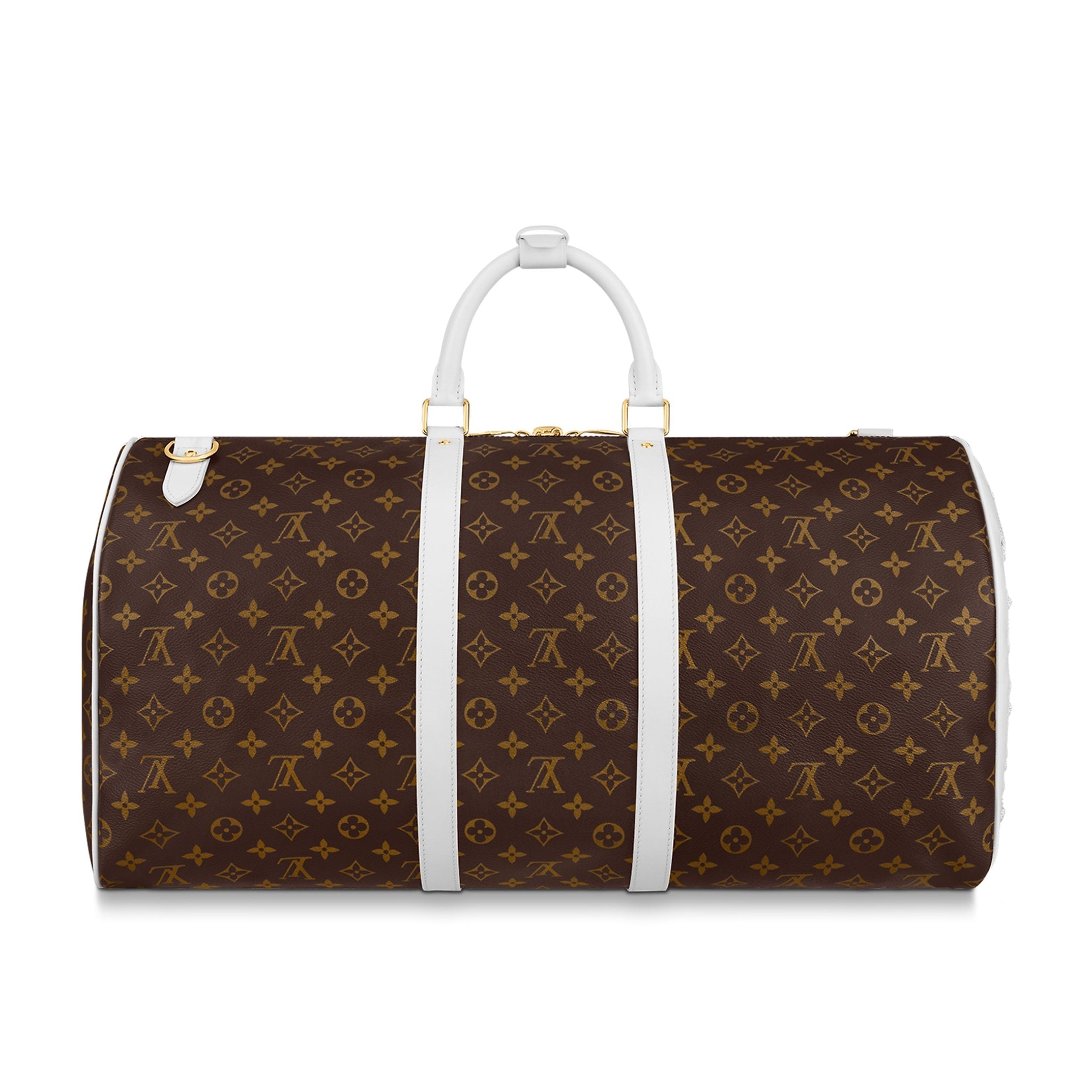 The famous Louis Vuitton Steamer bag, good original condition. Monogram  canvas and natural leather.