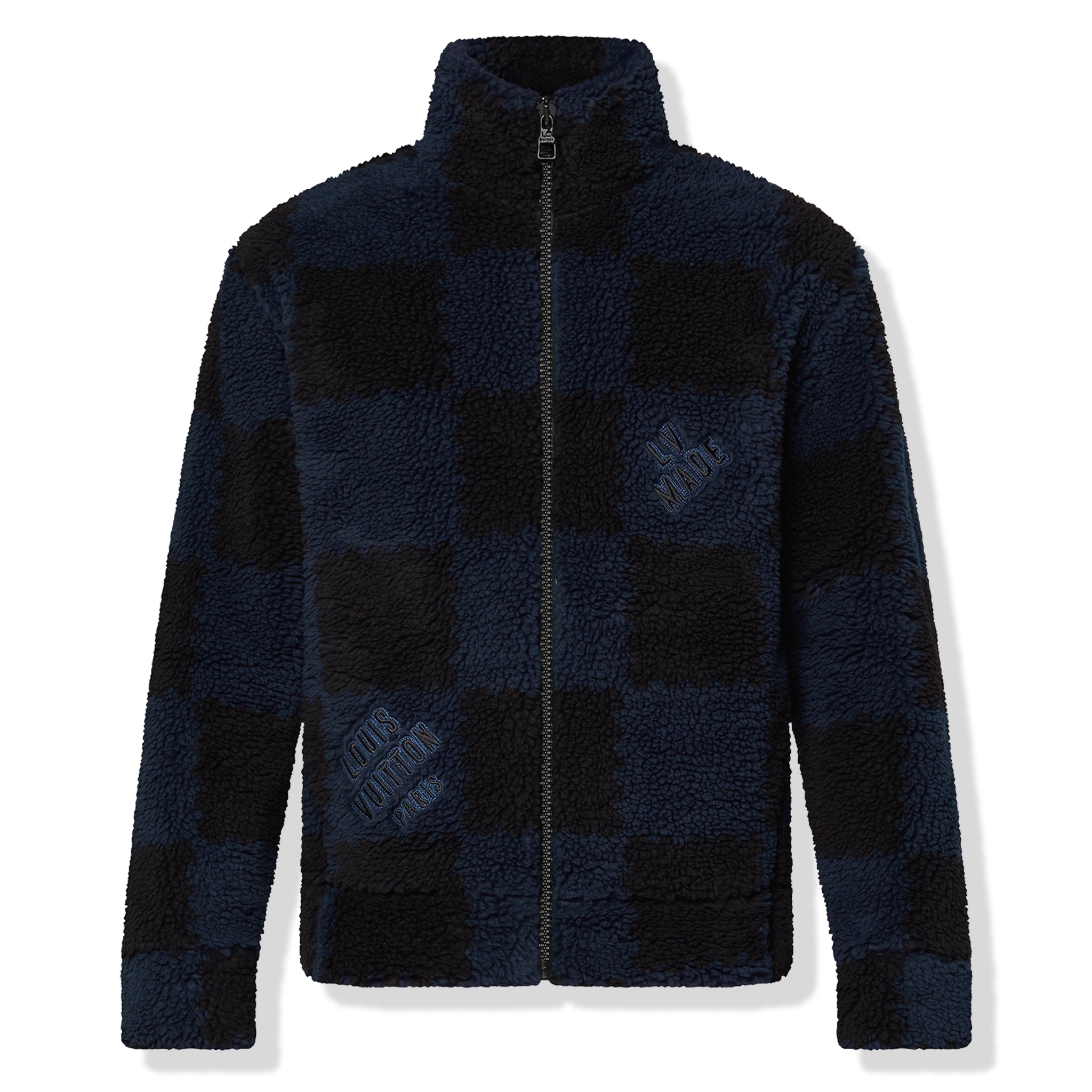 Louis Vuitton x Nigo Monogram Patchwork Denim Hoodie Indigo