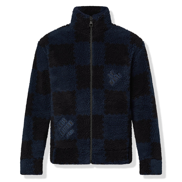 Louis Vuitton Men's S LV x Nigo Jacquared Damier Fleece Blouson Zip  Jacket