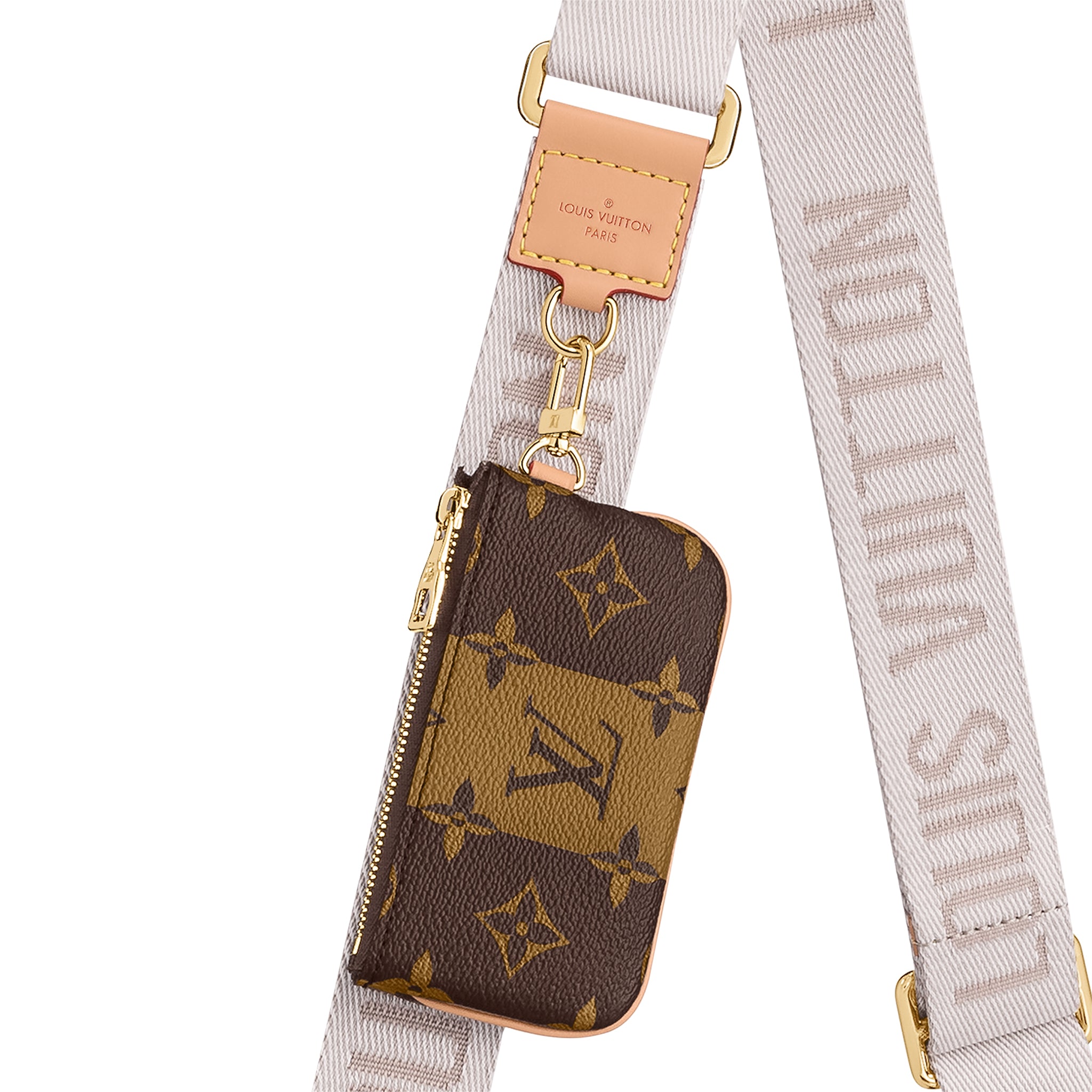 Lot - Louis Vuitton Black/Brown Belt LV Gold Buckle 34