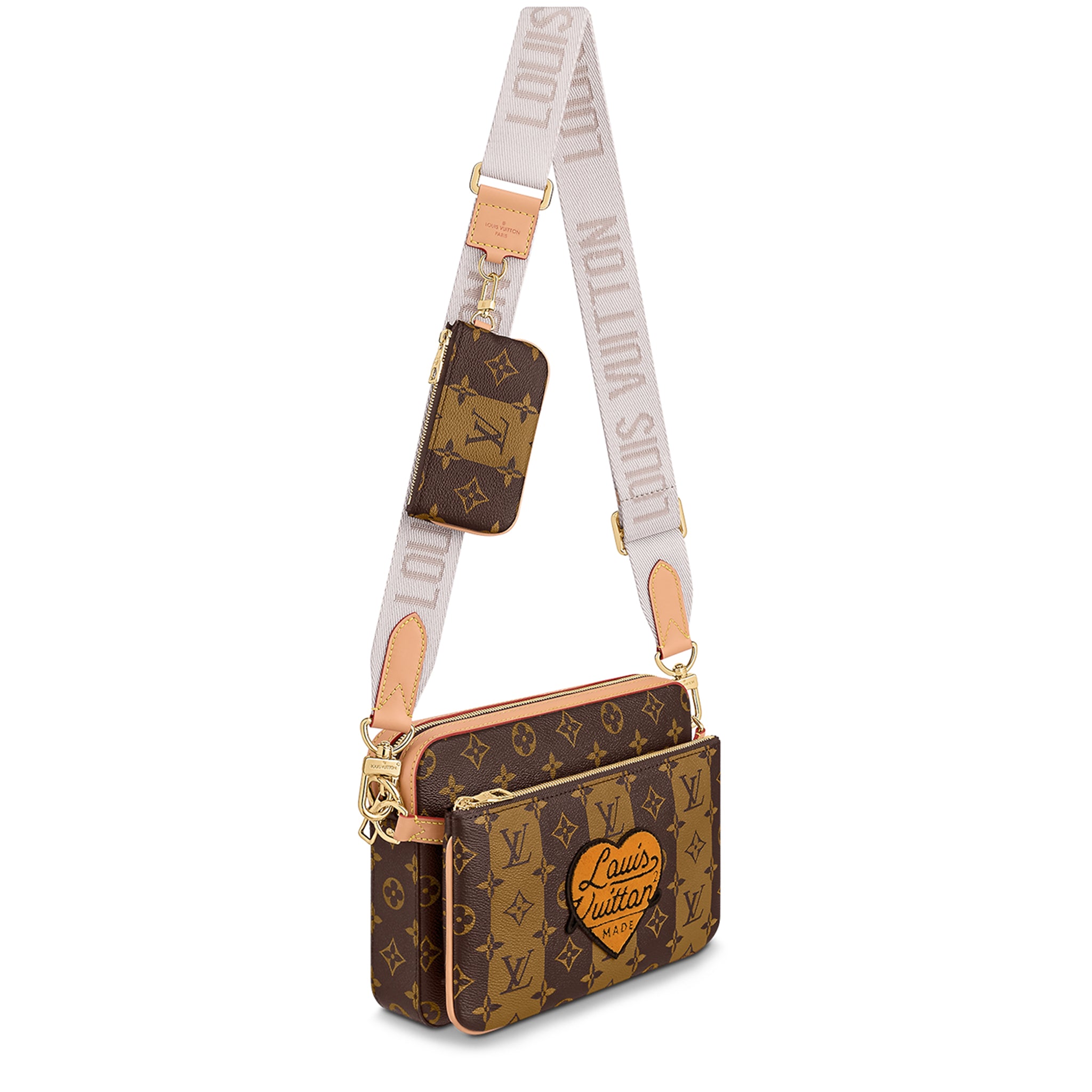 Auth Louis Vuitton x Nigo Brazza Wallet (LV x Nigo), Luxury, Bags