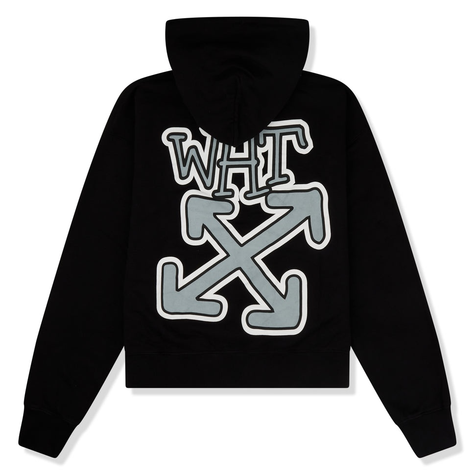 Off - White Carlos Arrows Black Puffer Hoodie - Cheap