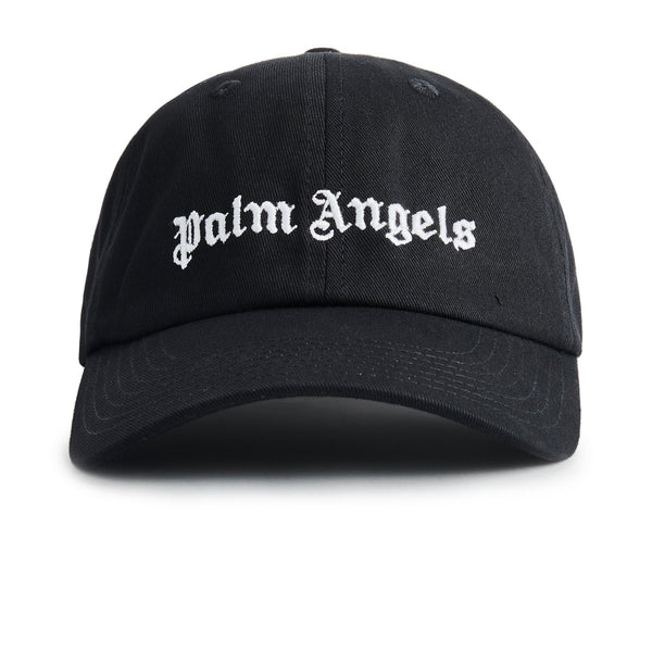 Palm Angels Black Logo Embroidered Cap | Crepslocker