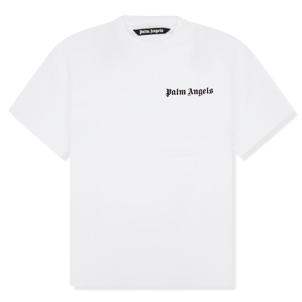 Palm Angels Logo White T Shirt | Crepslocker