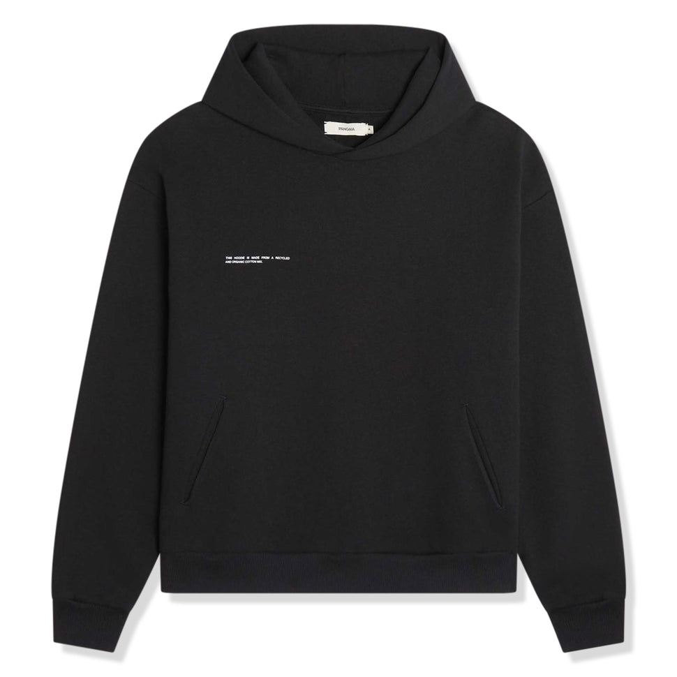 Pangaia 365 Signature Black Hoodie | Crepslocker