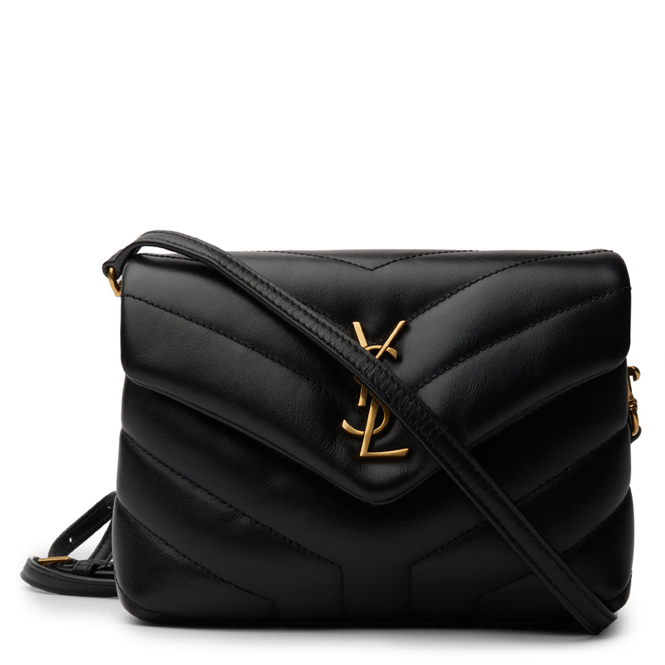 Saint Laurent - Authenticated Uptown Clutch Bag - Leather Black for Women, Never Worn, with Tag