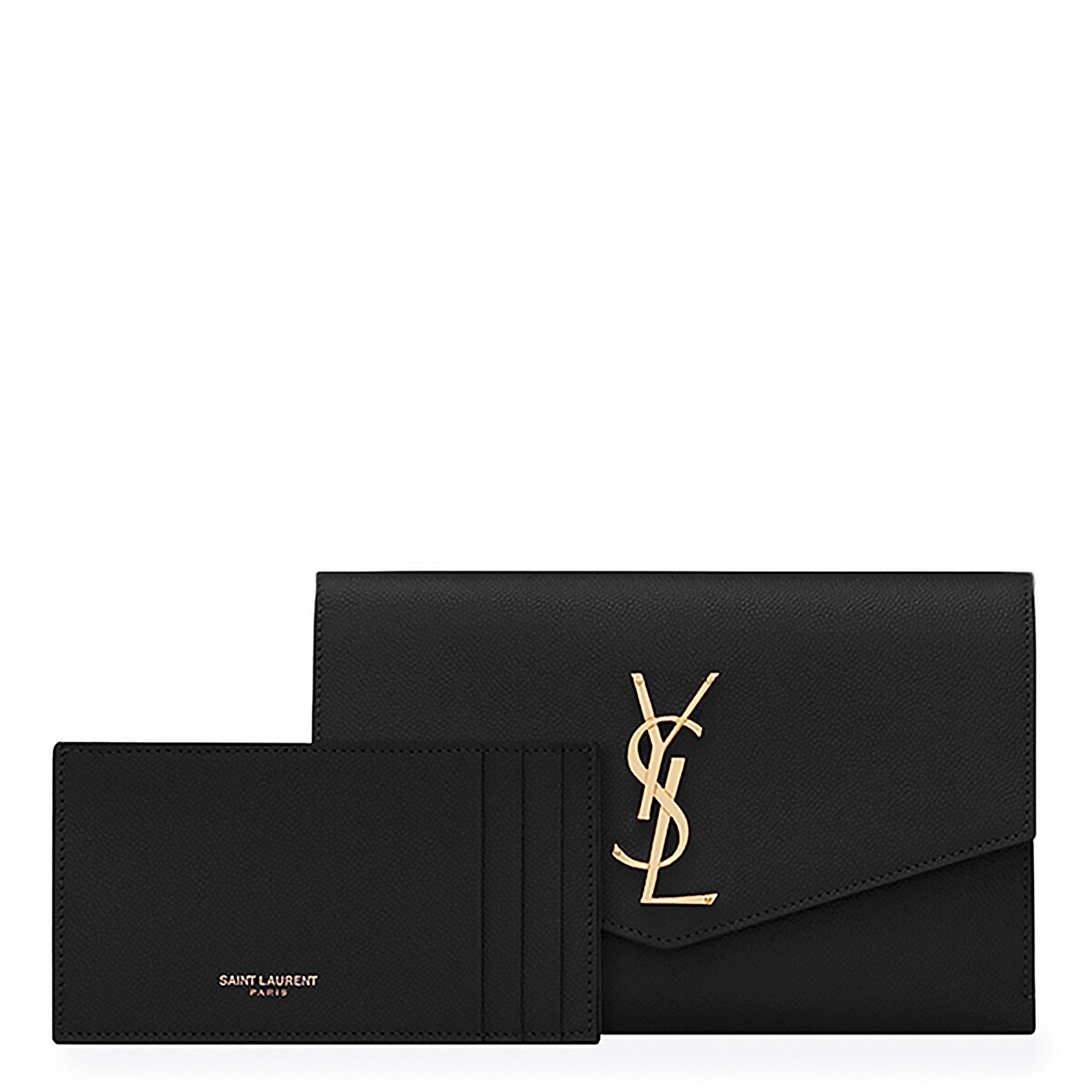 Pre-owned Yves Saint Laurent YSL Paris Pouch Clutch Wallet Bag 