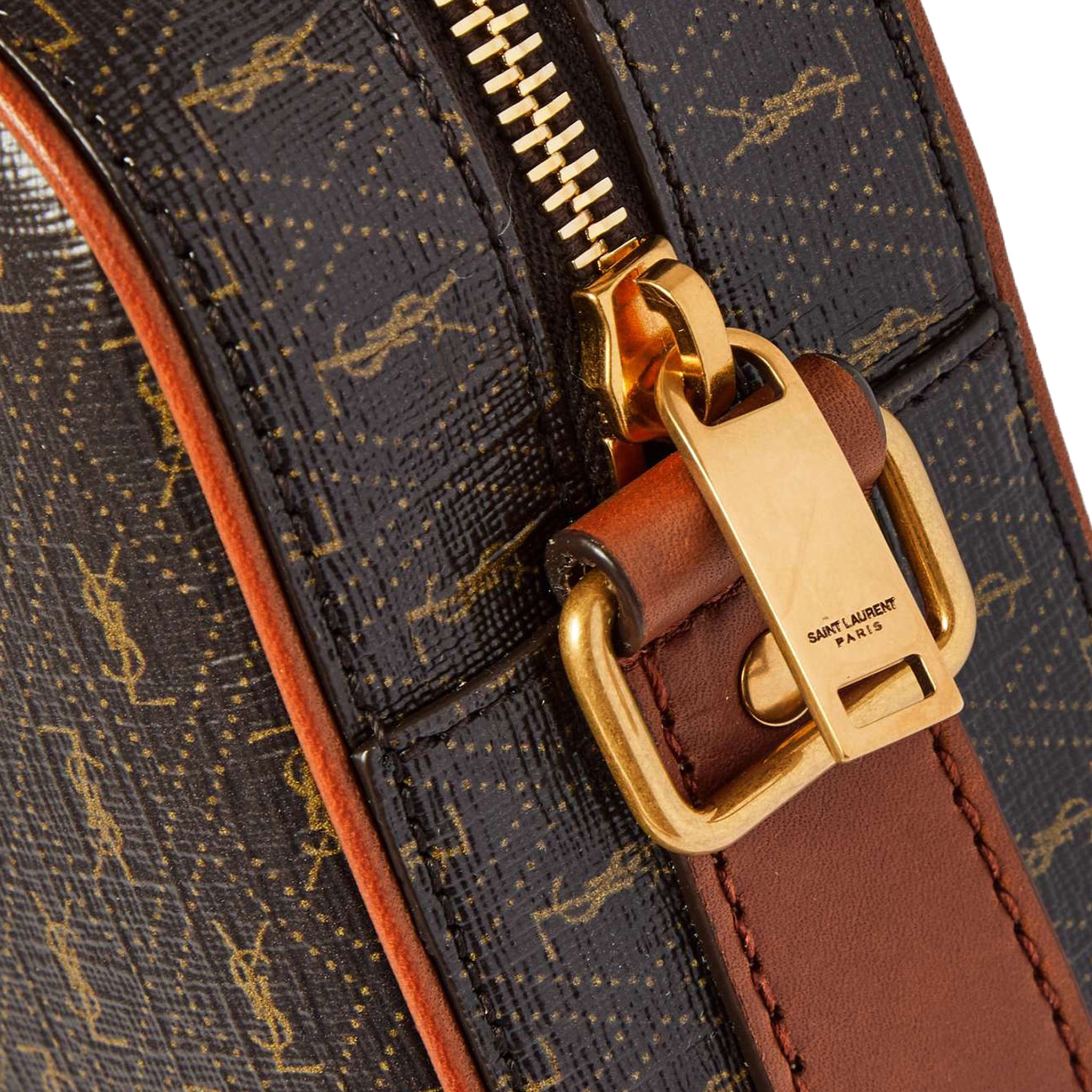 SAINT LAURENT PARIS Le Monogram buckle messenger bag Size Medium Brown–  GALLERY RARE Global Online Store