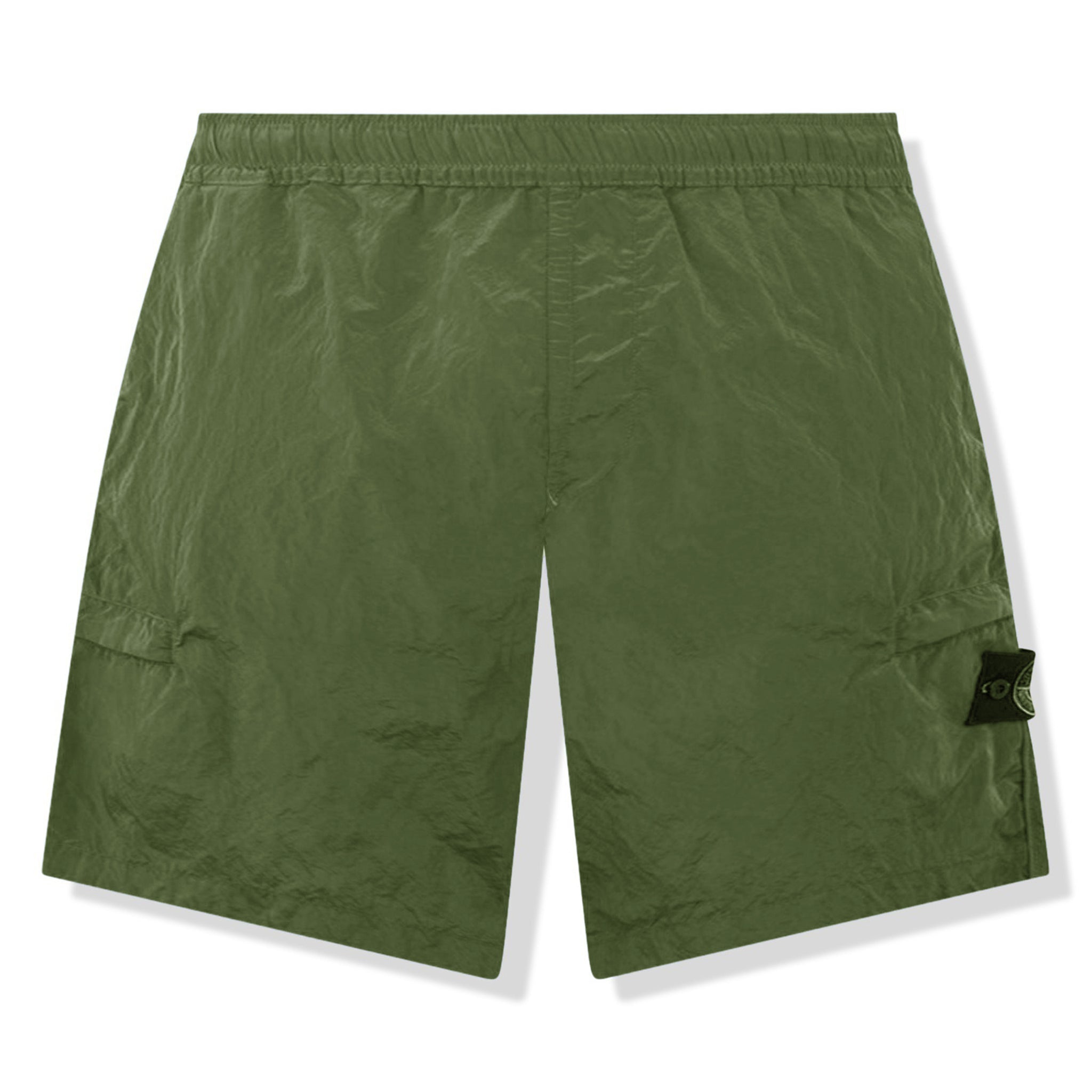 Stone Island Olive Nylon Metal Shorts – Crepslocker