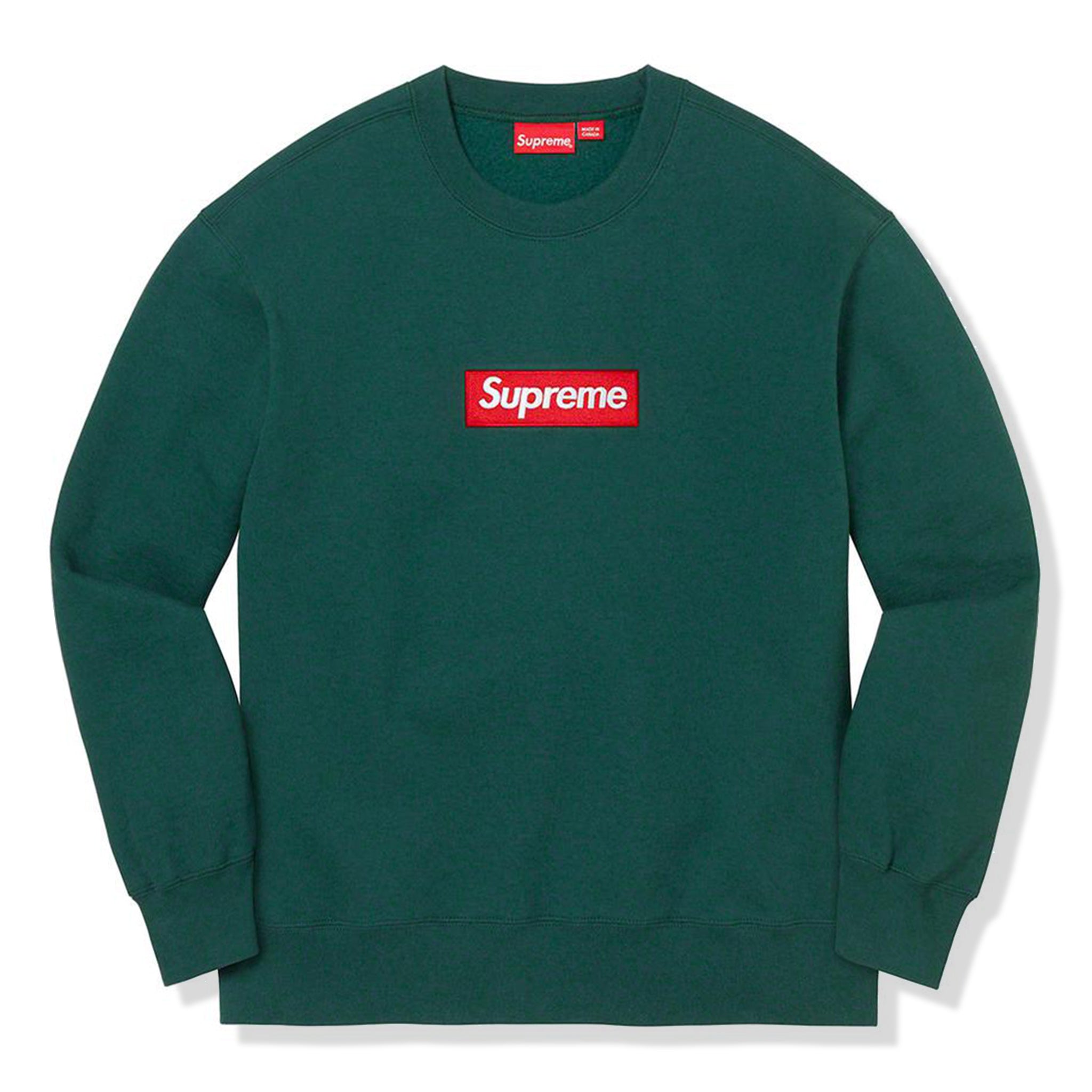 Supreme Box Logo Crewneck Dark Pine XL | myglobaltax.com