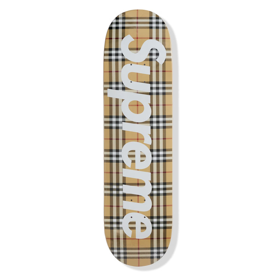 Supreme x Burberry Beige Skateboard Deck | Crepslocker