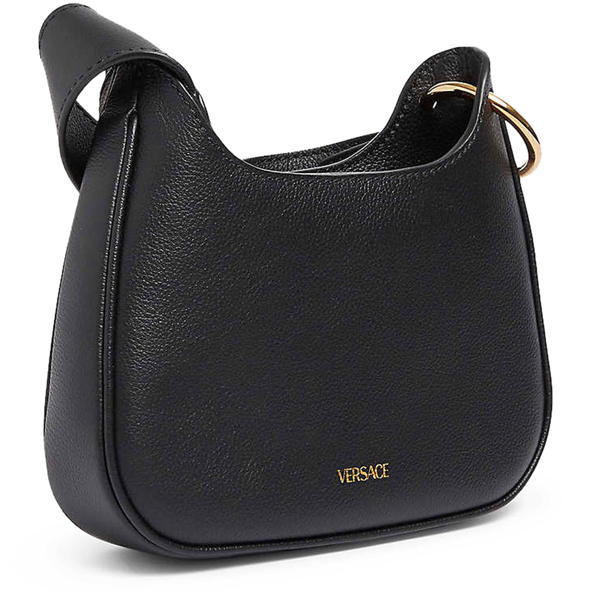 La Medusa Mini Leather Tote in Black - Versace