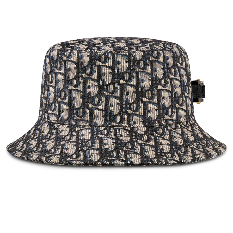 Mũ Dior Small Brim Bucket Hat Blue Blend 95TDD923A130C563