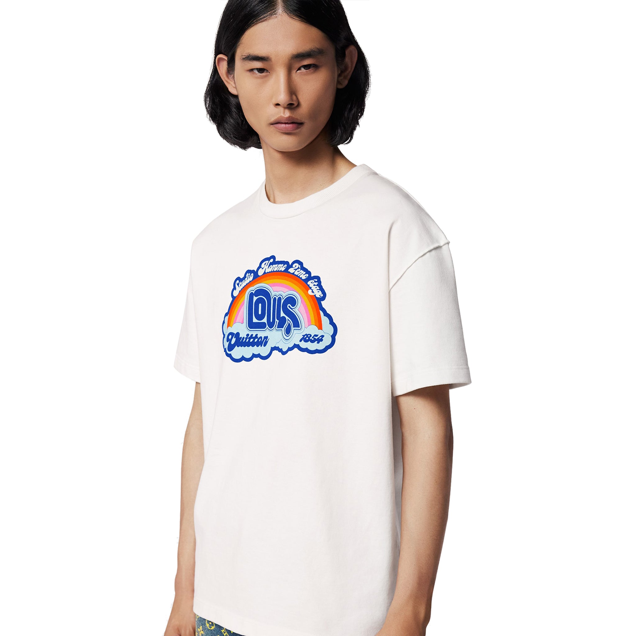 Louis Vuitton LV Rainbow Studio Homme 1854 White T-Shirt