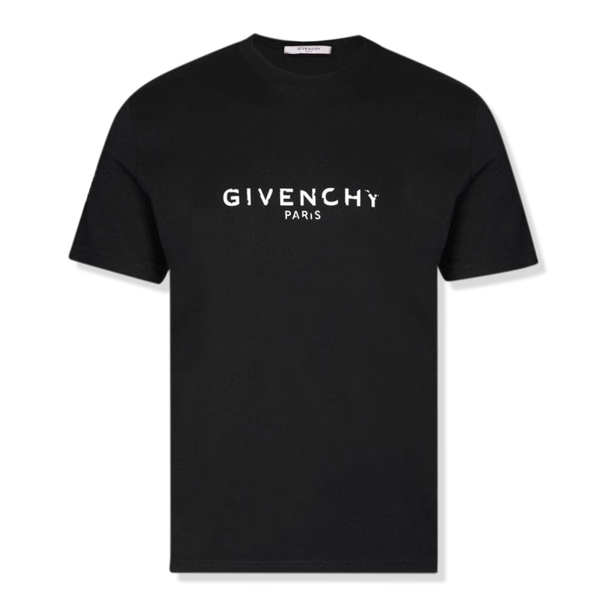 Pre Owned - Givenchy Paris Broken Logo Black T Shirt – Crepslocker