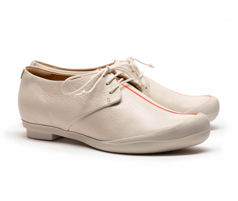 off white sneakers for women, cream, lace up flat shoes SS24 London UK