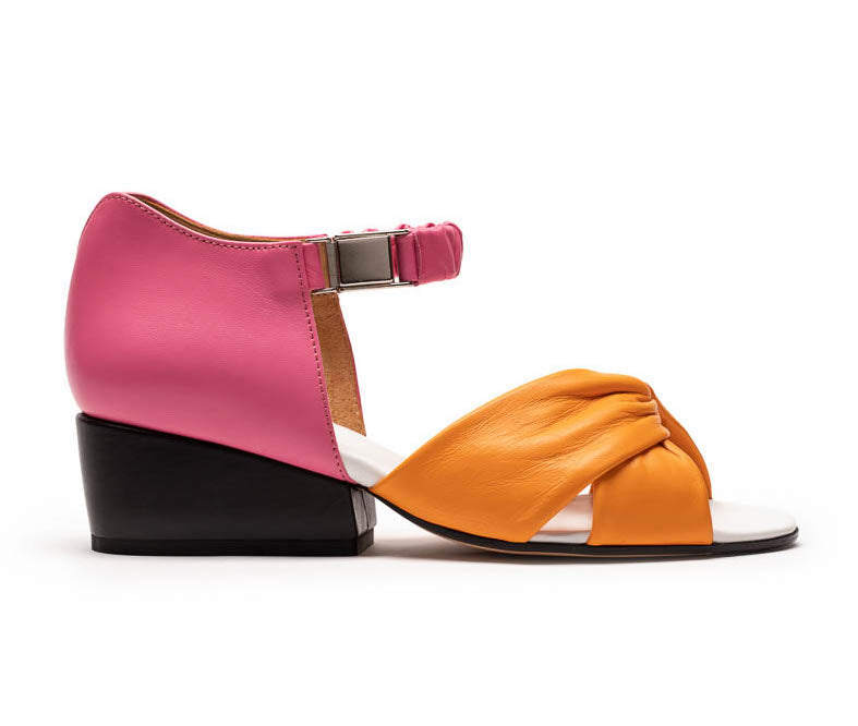 Colourful Designer summer sandals 2023 leather