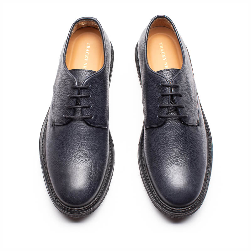 Men's designer lace up shoes UK 2023 Navy leather mens shoes