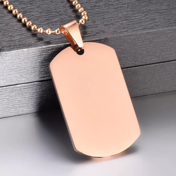 Grace in Her Heart Dog Tag Necklace