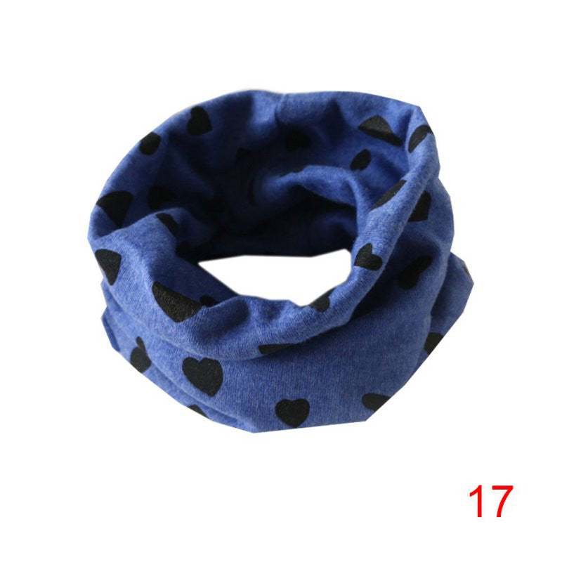 Boys Girls Collar Baby Heart Star Butterfly Scarf Cotton O Ring Neck Scarves Children Outdoor Ring S