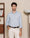 Our melange linen Fagagna classic shirt - Hover picture