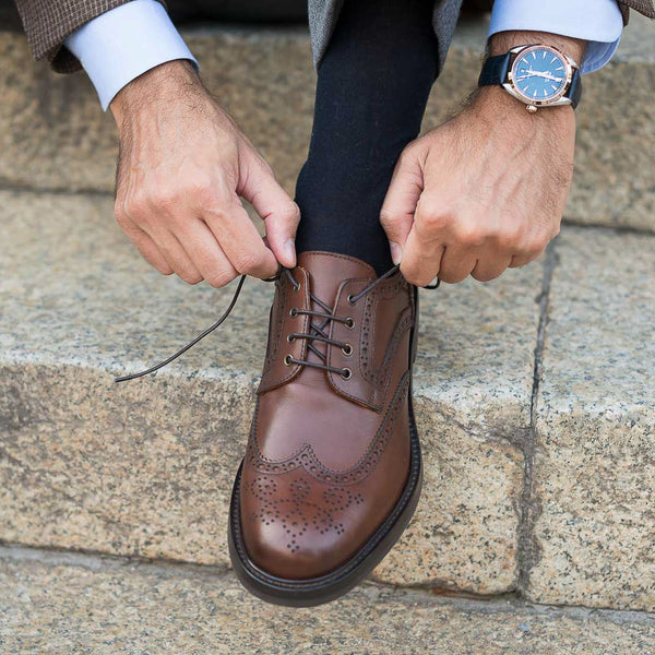 Men’s leather lace up Derby shoes | Velasca