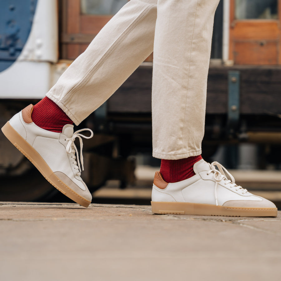 Men's handcrafted leather tennis shoes | Velasca