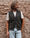 Our melange merino wool Arrone v-neck vest - Hover picture