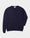Our melange merino wool and silk Ulassai crewneck sweater - Front picture