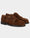 Our tobacco greased suede leather Abbonàa double monk-straps - Front picture